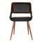 Armen Living Panda Mid-Century Dining Chair in Walnut Finish and Black Faux Leather LCPNSIWABL - alternate 5